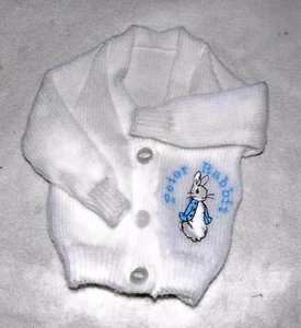 Peter Rabbit Personalised Knitted baby cardigan (New) Choice of sizes & colours - Picture 1 of 27
