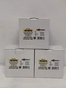 Lot Of (3) Spotnails 1810PG 1-1/4" Leg Staples 7/32" Crown 5000/Box - Picture 1 of 3