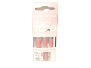 Juego de uñas reutilizables Salon Perfect Mani To Go • rosa - Imagen 1 de 3