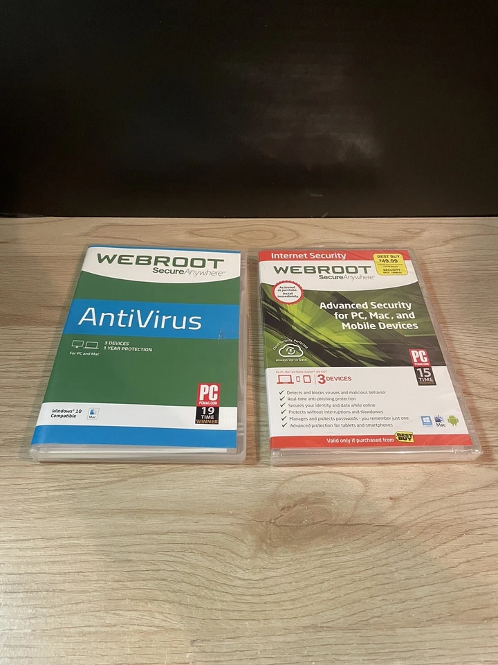 NEW SEALED Webroot SecureAnywhere Internet Security Antivirus CD Software PC Mac - Image 1 of 4