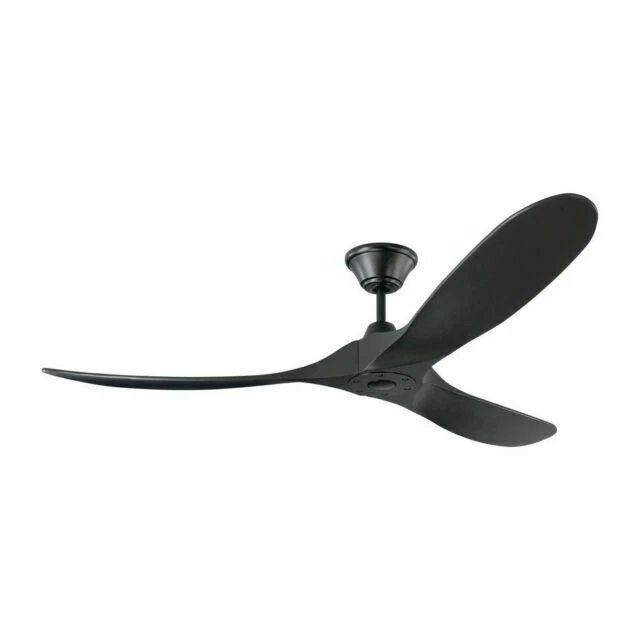 Monte Carlo 3MAVR60BKBK Maverick 60" 3 Blades  Outdoor Ceiling Fan with Remote Control, Matte Black