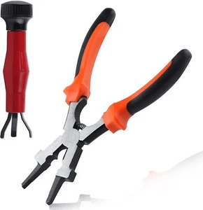 7-Inch MIG Welding Pliers with Nozzle Reamer Wire 7", Orange & Black - Picture 1 of 7