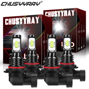 Ice blue LED Headlight Bulbs For BMW Z3 1996-2002 High & Low Beam Set of 4 - Picture 1 of 3