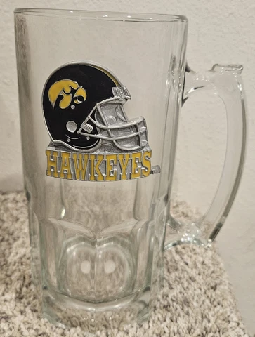 University of Iowa Hawkeyes Football Football Mug Stein Glass Cover