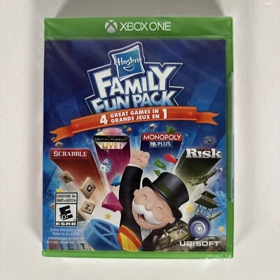 Hasbro Family Fun Pack (Microsoft Xbox One, 2015) 4 Games in 1, NIP NEW SEALED - Image 1 of 4