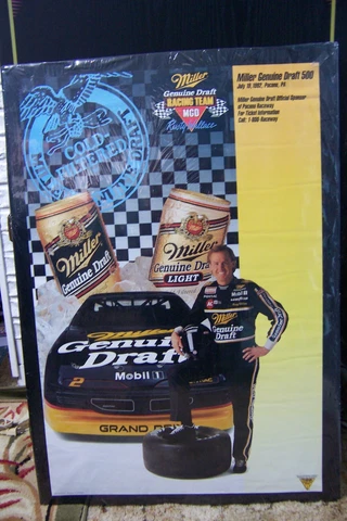 1992 Miller Genuine Draft Rusty Wallace MGD 500. Pocono July 19 1992 Cover
