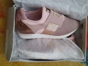 Ted Baker Women's Kygoa Embossed Suede Slip-on Sneakers in Pink UK 7 EU 40 - Picture 1 of 8