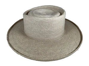 Gumarcaah Hand Woven Palm Hat Made in Guatemala Size 53 (6 5/8) - Picture 1 of 11
