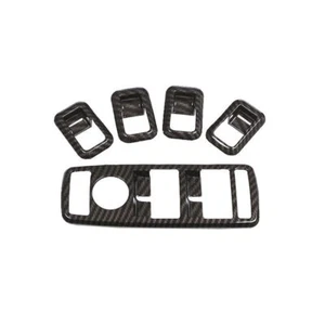 For Benz C-Class 2010-2014 ABS Carbon Fiber Window Switch Button Garnish Trim - Picture 1 of 9