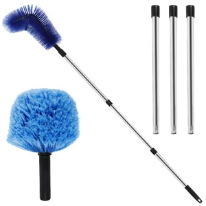Extendable Feather Duster 327cm Long Telescopic Duster Cobweb Duster Brush-⇔⇖ - Picture 1 of 12