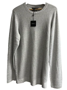 Kenneth Cole Men's Knit Pullover Sweater Awearness Wool Blend Slim Fit XLT. Gray - Picture 1 of 13