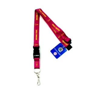 Arizona State Sun Devils Lanyard 2-Sided Neck Release Keychain NCAA Official - Picture 1 of 2