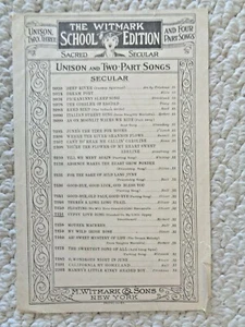 Gypsy Love Song 1926 The Witmark School Edition Piano Music (#4784) - Picture 1 of 4