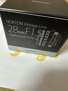 Voigtlander NOKTON Vintage Line 28mm F1.5 Aspherical Type II VM Silver Lens JP - Picture 1 of 4