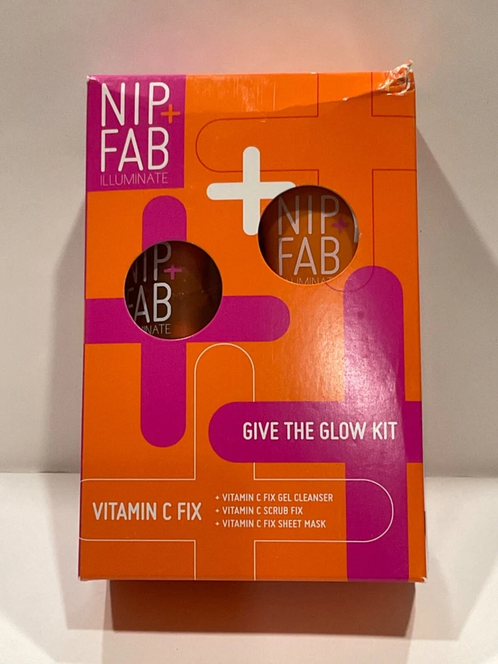 Nip+Fab Give The Glow Kit -Vitamin C Fix gel limpiador, exfoliante y máscara de láminas Foto 1 de 4