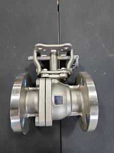 SHARPE 2 Piece 2" Ball Type CF8M 50116 Class 150 Flanged Full Port Ball Valve - Picture 1 of 3