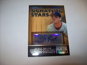 Scott Rolen 2005 Donruss Signature Series Stars Certified Auto # SS-2 Free Ship - Picture 1 of 4