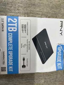 PNY 2.5" Upgrade Kit 2TB SATA III 2TB SATA Internal SSD NEW - Photo 1/4