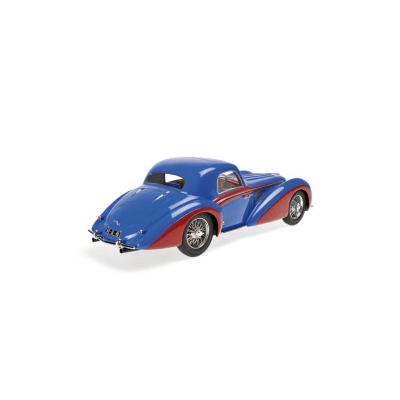 Minichamps 1/18 1937 Delahaye Type 145 V-12 Coupe Blue/Red 107116121 - Image 1 of 1