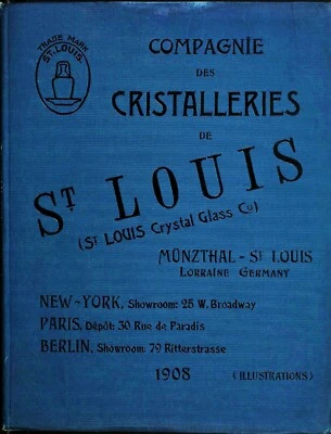 Cristal Saint Louis, Catalogue 1908 spécial USA, en format PDF 75 pages Foto 1 de 4