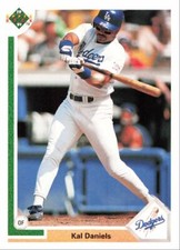 1991 Upper Deck Baseball Kal Daniels Los Angeles Dodgers #166
