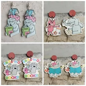 Pendientes de elefante y cerdito para maestros educadores de niños libro - Imagen 1 de 6