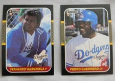 1987 Donruss Los Angeles Dodgers Baseball Card Pick one