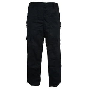 Combat Cargo Work Trousers Black Ex Police Womens Paintball Security Grade 1 - Picture 1 of 8