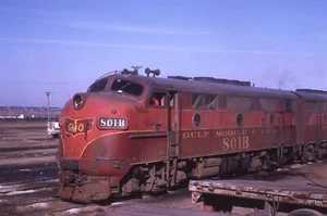 MS Original Slide GM&O Gulf Mobile & Ohio F3A #801B - Creve Couer IL 1970 - Picture 1 of 1