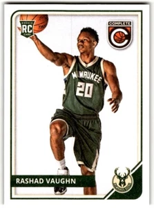 2015-16 Panini Complete Rashad Vaughn Rookie #299 Milwaukee Bucks - Picture 1 of 2