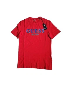 Guess Deep Red Slim Fit Front Logo T-Shirt Tee Size XS M0BI59J1300 RRP £29.99 - Picture 1 of 9
