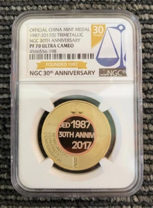 1987-2017 TRIMETALLIC NGC 30TH ANNIVERSARY NGC PF 70 ULTRA CAMEO - Picture 1 of 2
