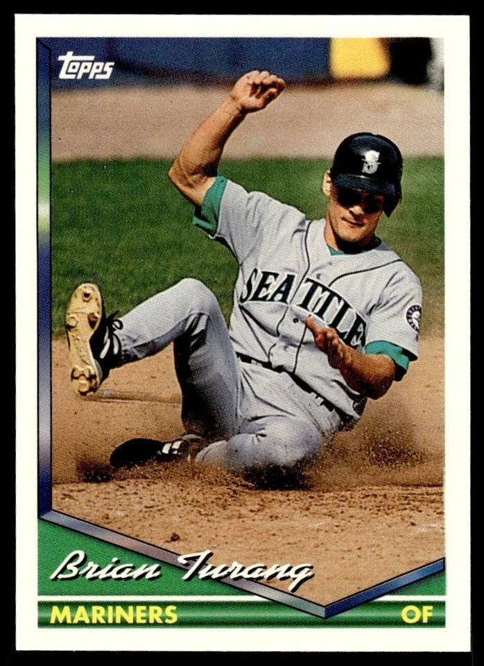 1994 Topps Brian Turang Rookie Seattle Mariners #82 - Image 1 of 2