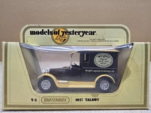 Models Of Yesteryear - Y5 1927 Talbot - Wright's - Boxed - Picture 1 of 2