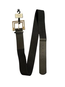 Ophelia Roe Woman's Faux Leather Belt Size 2X/3X NEW WITH TAGS Black/gold - Picture 1 of 5