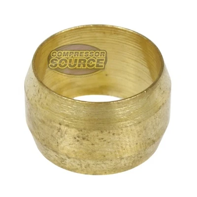 1/2" Compression Sleeve Solid Brass Ferrule for 1/2" Compression Tubing 60F - Image 1 of 4