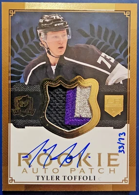 2013 The Cup Gold Patches/Auto 33/73 Tyler Toffoli #152 RPA Rookie Patch Auto RC - Image 1 of 2
