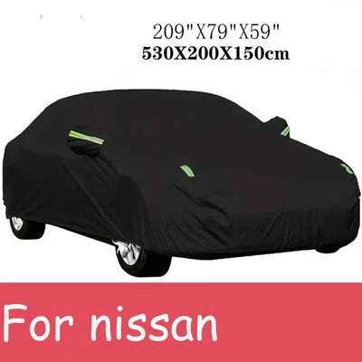 Full Car Cover Waterproof Rain Dust Anti-UV 530*200*150CM Protection For nissan Foto 1 de 4
