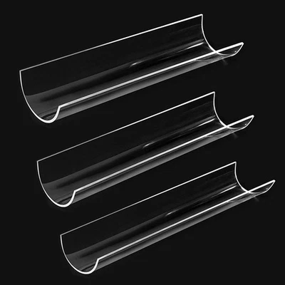 Contenitore trasparente a forma di U acrilico trasparente 30 cm rotolo per torta - Immagine 1 di 4