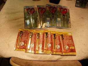 Mika Lead Pattern Shears Scissors for Stained Glass -4-  & 6 razor blades knifes - Picture 1 of 11