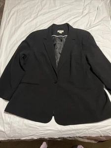 BeMe Women’s Black Lined Blazer Jacket Size 20 - Picture 1 of 10