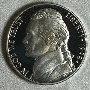 1998-S San Francisco Jefferson 5 Cent Nickel Proof Coin Monticello - Picture 1 of 2