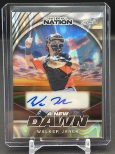 2025 Leaf Baseball Nation WALKER JANEK Astros A New Dawn Lava Auto /15 - Foto 1 di 2