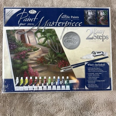 Bandeja de pinceles de lona de jardín tropical pinta tu propia obra maestra + kit de manualidades de pintura Foto 1 de 3