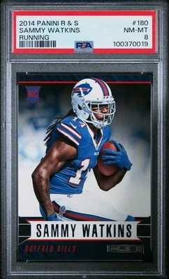 2014 PANINI ROOKIES & STARS #180 SAMMY WATKINS ROOKIE RC PSA 8 - Image 1 of 2