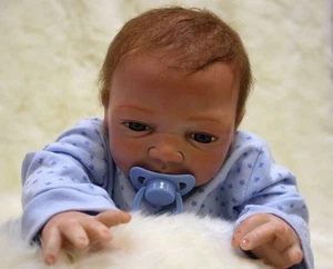 20" Kids Reborn Dolls Gift Soft Newborn Vinyl Silicone Body Handmade Baby Toy - Picture 1 of 5