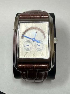 Reloj Cuadrado Automático Calendario Anual Wohler Hombre Raro (W-3013-1358) Foto 1 de 4