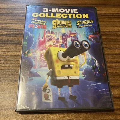 Spongebob Squarepants 3-Movie Collection (3-Disc DVD Set, 2024) Nickelodeon - Image 1 of 4