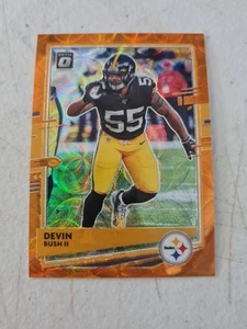 2020 Donruss Optic Football Devin Bush #84 RATED ROOKIE ORANGE SCOPE PRIZM /79 - Picture 1 of 2