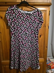 Red Herring Dress 16 Summer Blue Floral Pattern - Picture 1 of 3